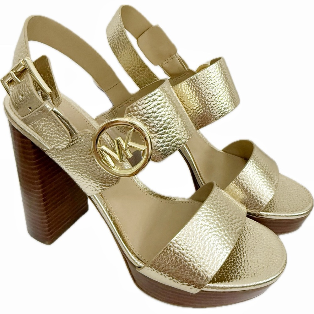 MICHAEL Michael Kors Gold Platform Sandal